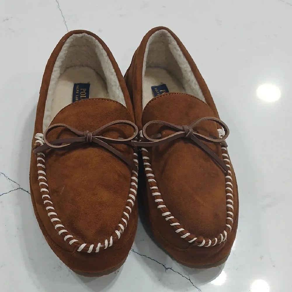Polo by Ralph Lauren Men's Brown Moccasin Shoes New Without Box Or Tags Sz 12